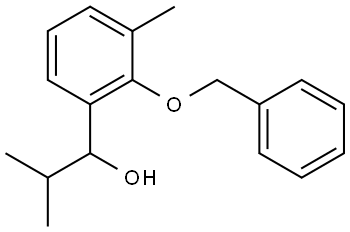 1-(2-(benzyloxy)-3-methylphenyl)-2-methylpropan-1-ol Structure