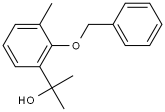 2-(2-(benzyloxy)-3-methylphenyl)propan-2-ol 구조식 이미지