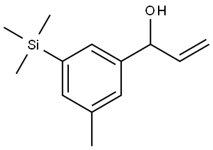 1-(3-methyl-5-(trimethylsilyl)phenyl)prop-2-en-1-ol Structure