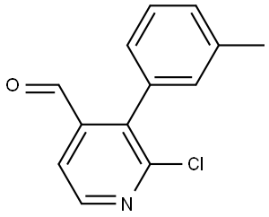 2-chloro-3-(m-tolyl)isonicotinaldehyde 구조식 이미지