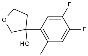 3-(4,5-difluoro-2-methylphenyl)tetrahydrofuran-3-ol Structure