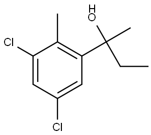 2-(3,5-dichloro-2-methylphenyl)butan-2-ol Structure