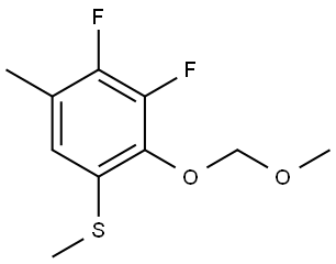 (3,4-difluoro-2-(methoxymethoxy)-5-methylphenyl)(methyl)sulfane Structure