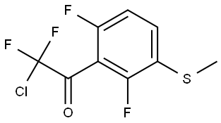 2-chloro-1-(2,6-difluoro-3-(methylthio)phenyl)-2,2-difluoroethanone Structure