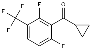 cyclopropyl(2,6-difluoro-3-(trifluoromethyl)phenyl)methanone Structure