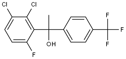 1-(2,3-dichloro-6-fluorophenyl)-1-(4-(trifluoromethyl)phenyl)ethanol Structure