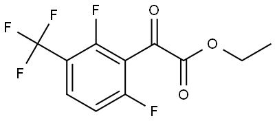 ethyl 2-(2,6-difluoro-3-(trifluoromethyl)phenyl)-2-oxoacetate 구조식 이미지