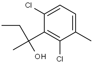 2-(2,6-dichloro-3-methylphenyl)butan-2-ol Structure