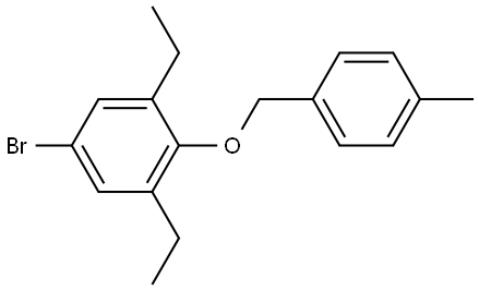 5-bromo-1,3-diethyl-2-((4-methylbenzyl)oxy)benzene Structure