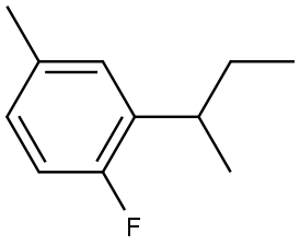 2-(sec-butyl)-1-fluoro-4-methylbenzene Structure