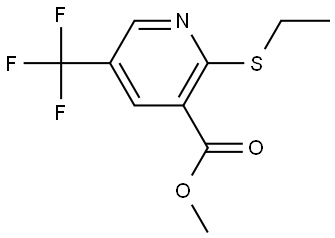 methyl 2-(ethylthio)-5-(trifluoromethyl)nicotinate Structure