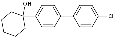 1-(4'-chloro-[1,1'-biphenyl]-4-yl)cyclohexanol Structure