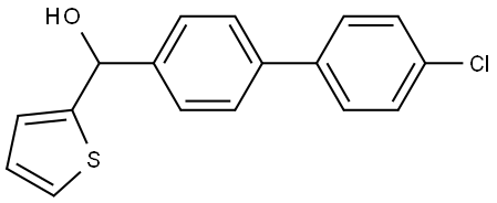 (4'-chloro-[1,1'-biphenyl]-4-yl)(thiophen-2-yl)methanol Structure