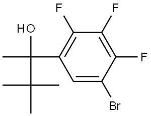 2-(5-bromo-2,3,4-trifluorophenyl)-3,3-dimethylbutan-2-ol Structure