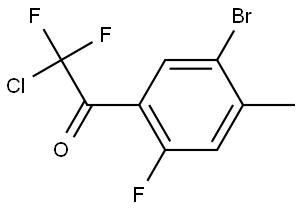 1-(5-bromo-2-fluoro-4-methylphenyl)-2-chloro-2,2-difluoroethanone Structure