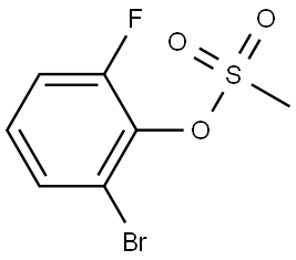 2-bromo-6-fluorophenyl methanesulfonate Structure