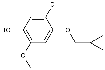 5-chloro-4-(cyclopropylmethoxy)-2-methoxyphenol Structure