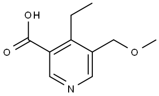 4-Ethyl-5-(methoxymethyl)nicotinic acid Structure