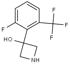 3-(2-fluoro-6-(trifluoromethyl)phenyl)azetidin-3-ol Structure