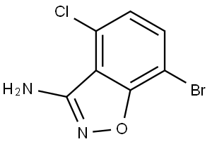 7-bromo-4-chlorobenzo[d]isoxazol-3-amine Structure