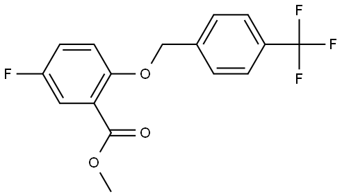 methyl 5-fluoro-2-((4-(trifluoromethyl)benzyl)oxy)benzoate Structure