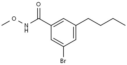 3-bromo-5-butyl-N-methoxybenzamide Structure