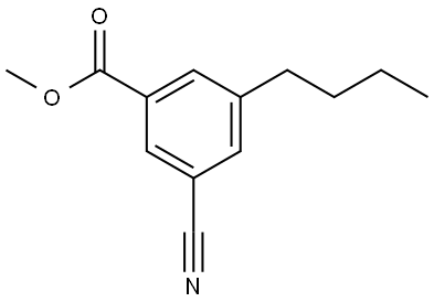 methyl 3-butyl-5-cyanobenzoate 구조식 이미지