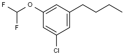 1-butyl-3-chloro-5-(difluoromethoxy)benzene Structure