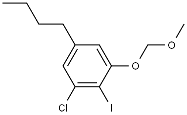 5-butyl-1-chloro-2-iodo-3-(methoxymethoxy)benzene Structure