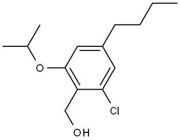 (4-butyl-2-chloro-6-isopropoxyphenyl)methanol Structure