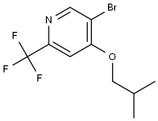 5-bromo-4-isobutoxy-2-(trifluoromethyl)pyridine Structure