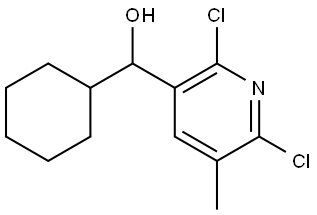 cyclohexyl(2,6-dichloro-5-methylpyridin-3-yl)methanol Structure