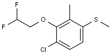 (4-chloro-3-(2,2-difluoroethoxy)-2-methylphenyl)(methyl)sulfane Structure