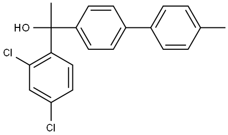 1-(2,4-dichlorophenyl)-1-(4'-methyl-[1,1'-biphenyl]-4-yl)ethanol Structure