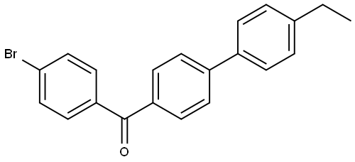 (4-bromophenyl)(4'-ethyl-[1,1'-biphenyl]-4-yl)methanone Structure