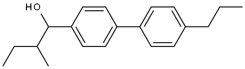 2-methyl-1-(4'-propyl-[1,1'-biphenyl]-4-yl)butan-1-ol 구조식 이미지