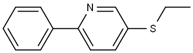 5-(ethylthio)-2-phenylpyridine Structure