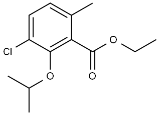 ethyl 3-chloro-2-isopropoxy-6-methylbenzoate Structure