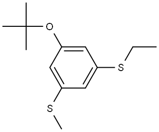 (3-(tert-butoxy)-5-(ethylthio)phenyl)(methyl)sulfane Structure