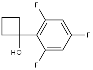 1-(2,4,6-trifluorophenyl)cyclobutanol Structure