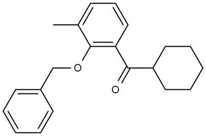 (2-(benzyloxy)-3-methylphenyl)(cyclohexyl)methanone Structure