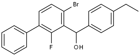 (4-bromo-2-fluoro-[1,1'-biphenyl]-3-yl)(4-ethylphenyl)methanol Structure