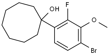 1-(4-bromo-2-fluoro-3-methoxyphenyl)cyclooctanol Structure