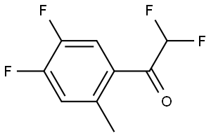 1-(4,5-difluoro-2-methylphenyl)-2,2-difluoroethanone Structure