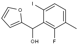 (2-fluoro-6-iodo-3-methylphenyl)(furan-2-yl)methanol Structure