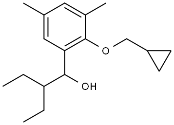 1-(2-(cyclopropylmethoxy)-3,5-dimethylphenyl)-2-ethylbutan-1-ol Structure