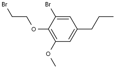 1-bromo-2-(2-bromoethoxy)-3-methoxy-5-propylbenzene Structure