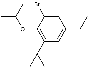 1-bromo-3-(tert-butyl)-5-ethyl-2-isopropoxybenzene Structure