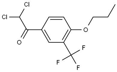 2,2-dichloro-1-(4-propoxy-3-(trifluoromethyl)phenyl)ethanone Structure