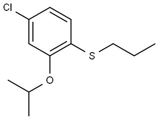 (4-chloro-2-isopropoxyphenyl)(propyl)sulfane Structure